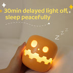 Glow-o-Ween Pumpkin Lamp Bedside Halloween Funny Decoration Ambience Light