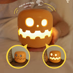 Glow-o-Ween Pumpkin Lamp Bedside Halloween Funny Decoration Ambience Light